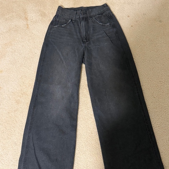 Denim - Black Wide Leg Jeans